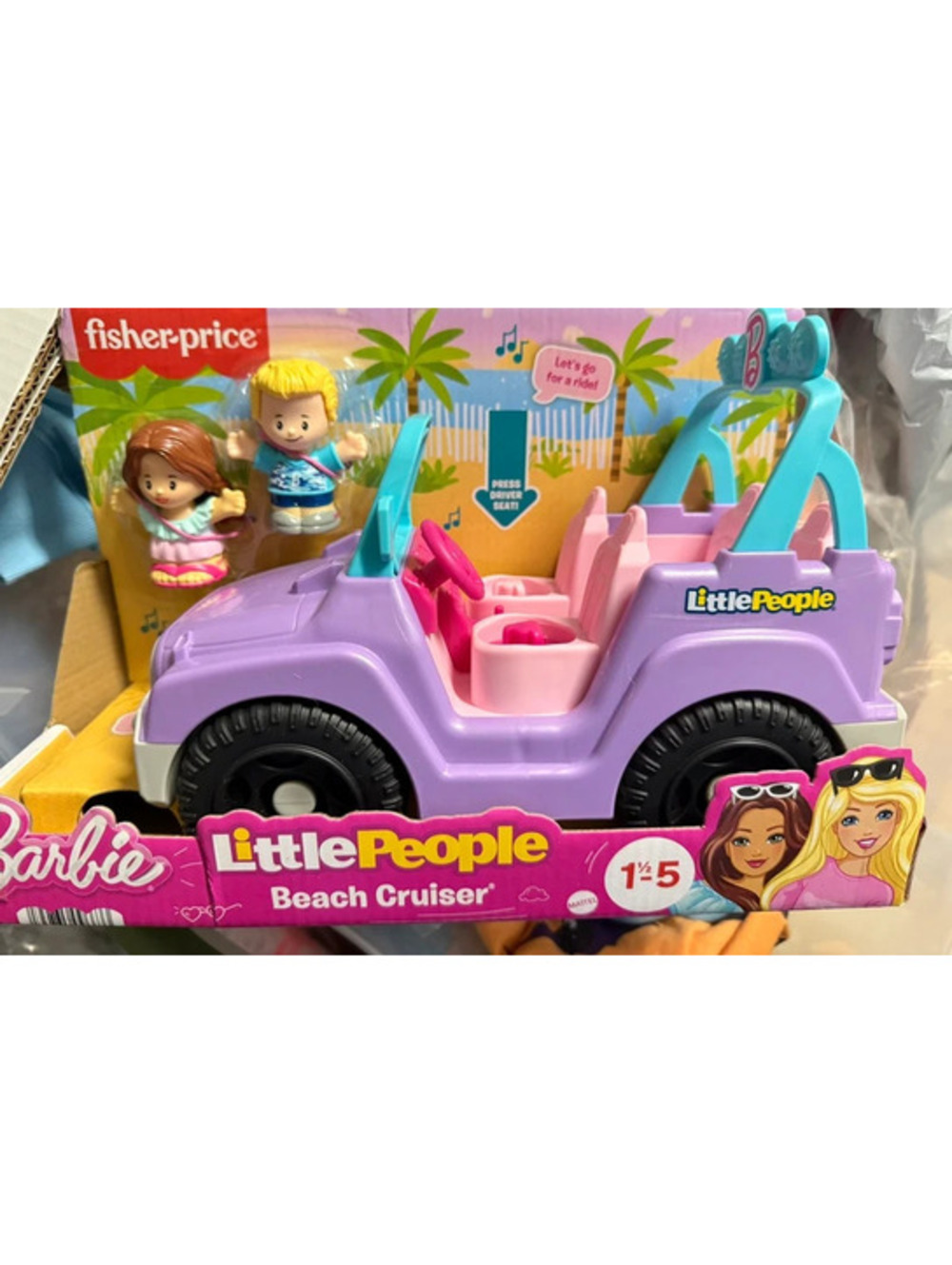 Fisher-Price Little People Barbie Beach Cruiser Ages 18 + months New